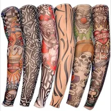 1 шт. велосипедные спортивные тату-рукава УФ крутые рукава для рук Велоспорт Бег руки теплые спортивные эластичные нарукавники