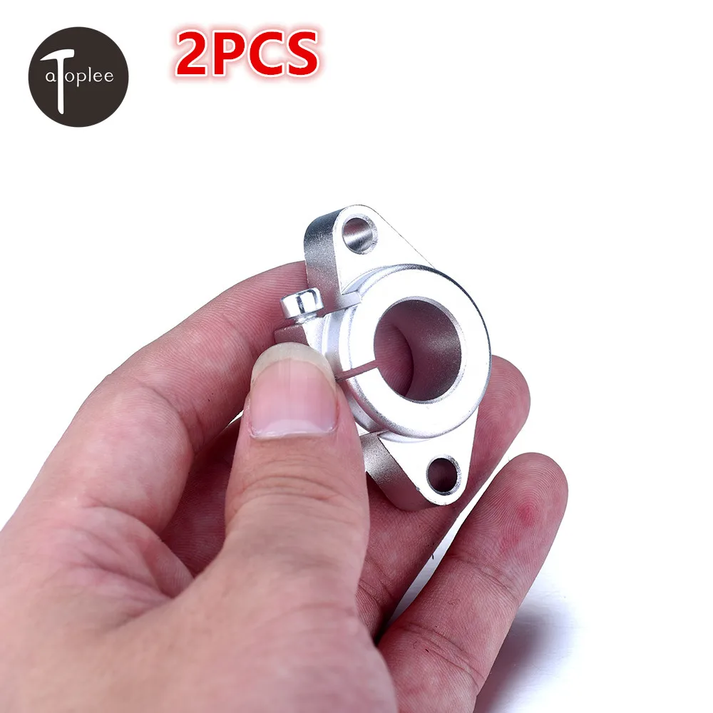 Hot 2PCS 8/12/16/20mm SHF Flange Mount Linear Rail Aluminum Alloy Shaft
