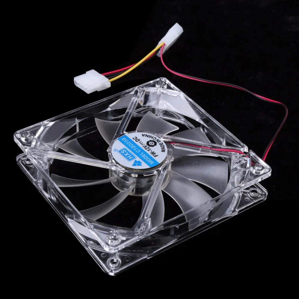 Вентилятор для кулера процессора 80 мм led синий красный. 55mm CPU Fan. Двойной кулер для корпуса. Вентилятор для ПК прозрачный. Clear pc