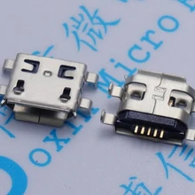 10 шт. Micro USB 5pin B Тип 0,8 мм Гнездовой разъем для мобильного телефона мини USB разъем 5-контактный разъем зарядки четыре фута разъем