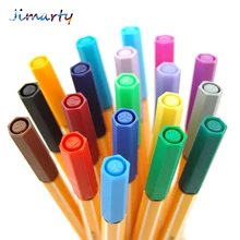 1pc paint brush Germany sketch pen fibre pen stabilo fiber pen drawing needle pen single pick for designers 24colors DP009