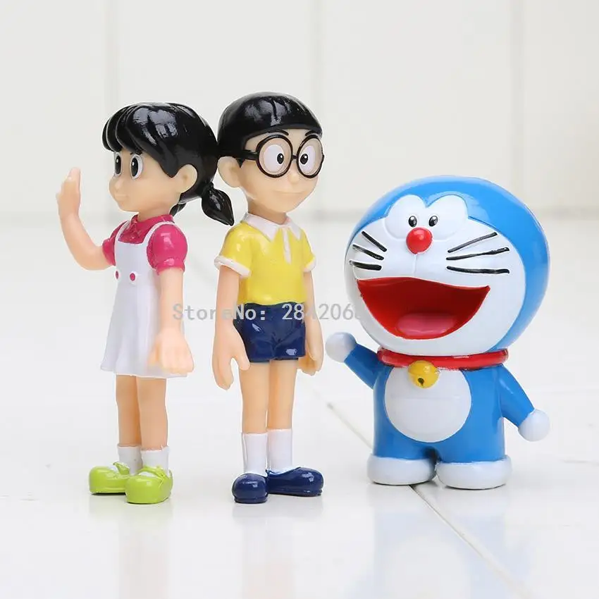 5 шт./компл. Doraemon цифры Nobita nobi Минамото Шизука konta Такеши большой G honekawa suneo Doraemon ПВХ фигурку Игрушечные лошадки