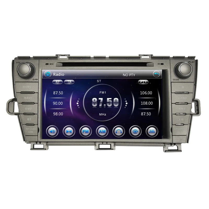 Sale Free Shipping Two Din 8 Inch Car DVD Player For Toyota Prius 2009 2010 2011 2012 2013 GPS Navigation Radio WIFI BT 1