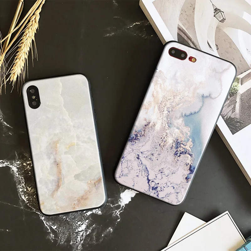 

Nature Granite Lines Marble Texture Pattern Tpu Soft Silicone Phone Case Cover Shell For Apple IPhone 5 5s SE 6 6s 7 8 Plus X 10