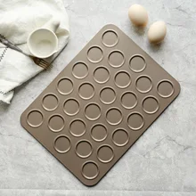 28 отверстий пластины плесень антипригарные формы для макарон выпечка пирожных Макарон лоток Дженни печенье Форма пекарня инструмент
