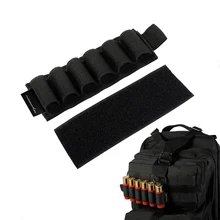 Тактический приклад патронов несущий ремень жилет рюкзак вложение 6 Круглый 12GA в виде ракушки держатель охотничьи пули сумка пистолет аксессуар