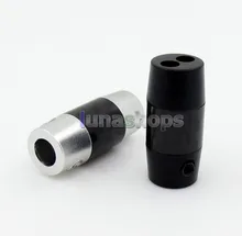 LN005849 Full Metal Carbon Headphone Cable Audio Y Splitter Adapter For DIY Custom Cable Dia 3 2mm 5 2mm