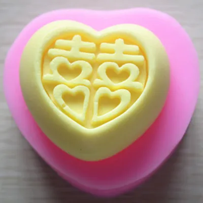 

Chinese word happy wedding Love soap mold handmade soap molds wedding soap mould