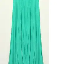 30 шт./лот Federal Express быстро сезон: весна–лето модные длинные шифоновые юбки женский карамельных цветов Плиссированное длинные женские юбки