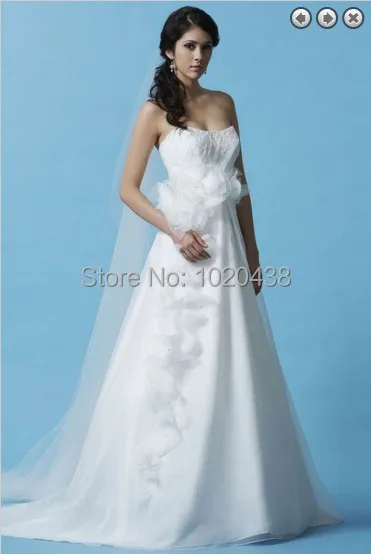

free shipping 2013 new fashion princess vestidos white long bridal formal gowns plus size beach wedding dresses with flowers