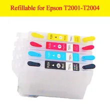 Refillable ink cartridge T2001xl-T2004xl for Epson Expression Home xp -100 XP-200/XP-300/XP-400,WorkForce WF-2520/2530/2540