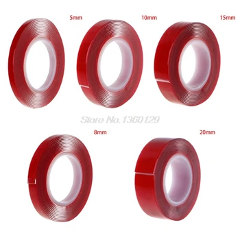 

3 m Double Sided Adhesive Tape High Strength Acrylic Transparent Silicone No Traces Sticker Car Fixed Phone Tablet LCD Screen