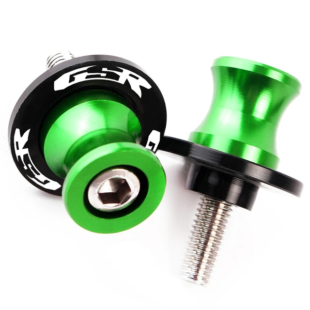 Motorcycle Accessories CNC Aluminum M8 Swingarm Spools Slider Stand Screw For Suzuki GSR 750 600 400 GSR400 GSR600 GSR750 8MM 8MM green