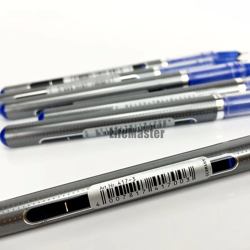 Гладкий супер хороший! Германия Staedtler 0,5 мм гелевая ручка Синие жидкие чернила для письма Наконечник иглы канцелярские принадлежности для студентов, офиса, школы