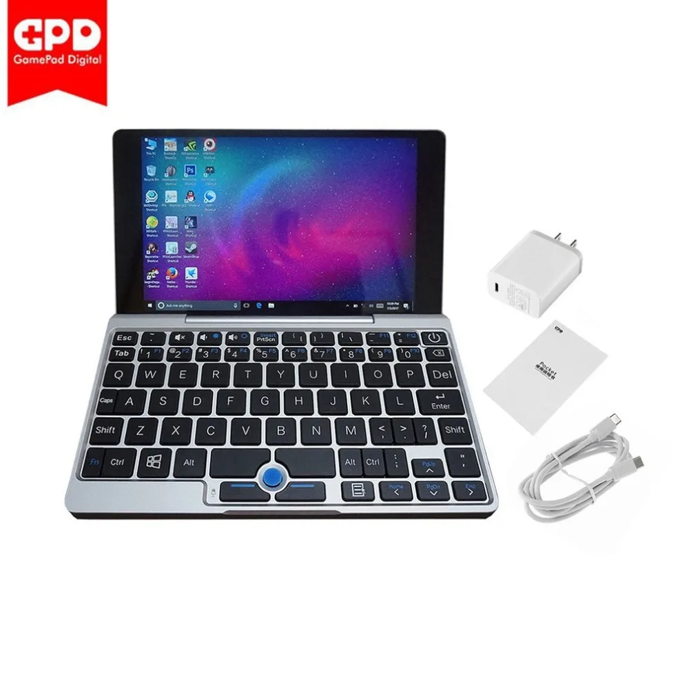

7.0-Inch GPD Pocket 7000mAh Laptop Handheld Game Player 8GB RAM+128GB EMMC Dual WiFi OTG Notebook For Win10 Video Game Player
