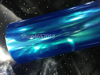 

30 x 200cm Chameleon Dark Blue Headlight Tint Film Decal Car VAN Tail Fog Light Vinyl Wrap