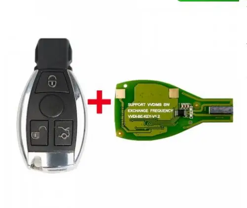 

VVDI BE Key Pro Improved Version with Smart Key Shell 3 Button for Mercedes for BEnz Complete Key with lo-go 3 Button Key Shell