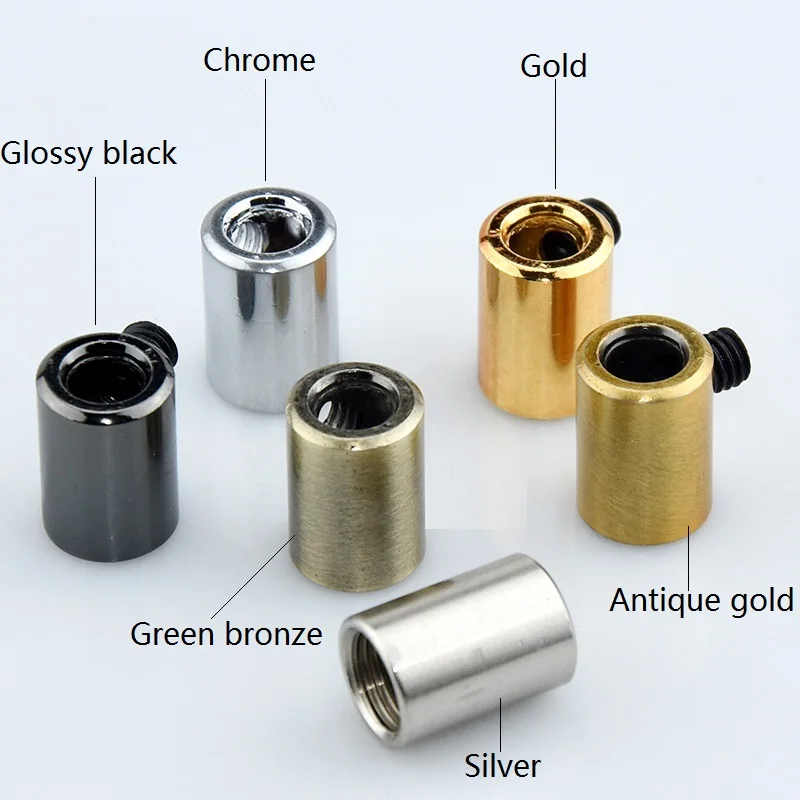 10pieces/lot D12*H12mm M10 thread wire lock metal cable grips Cable Glands Connectors with M4 screw cable strain relief