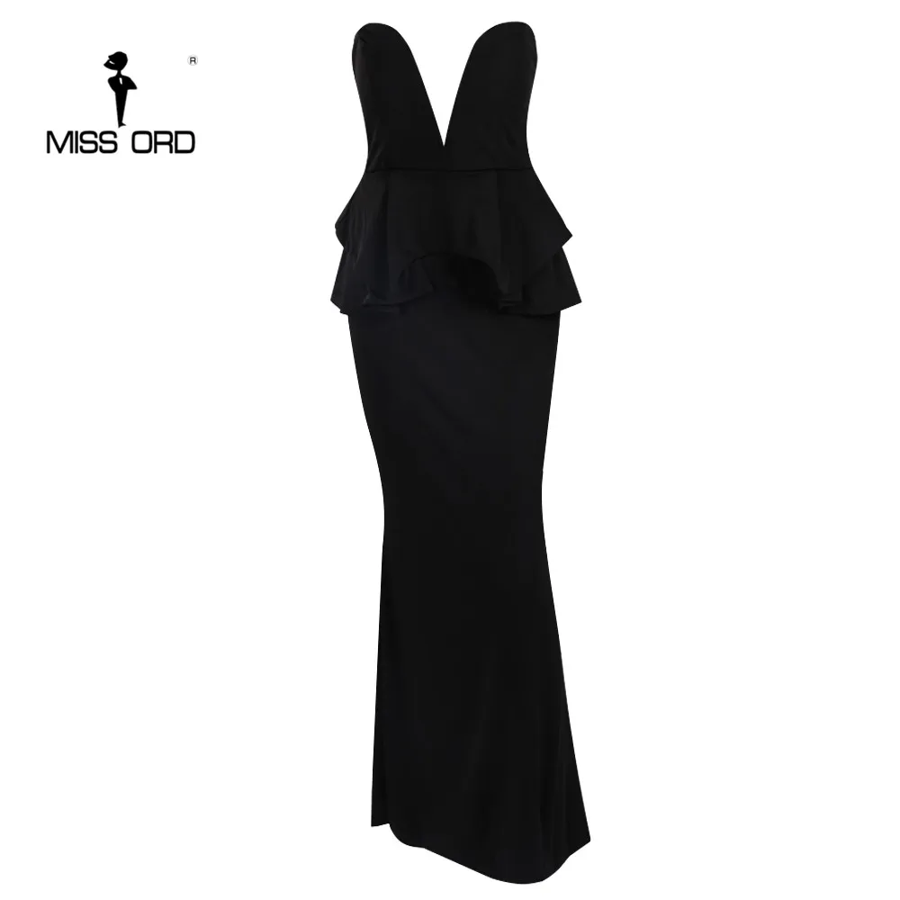 Missord 2020 сексуальное Макси платье с оборками вечернее FT1333|maxi dress|party dressesdress party dress |