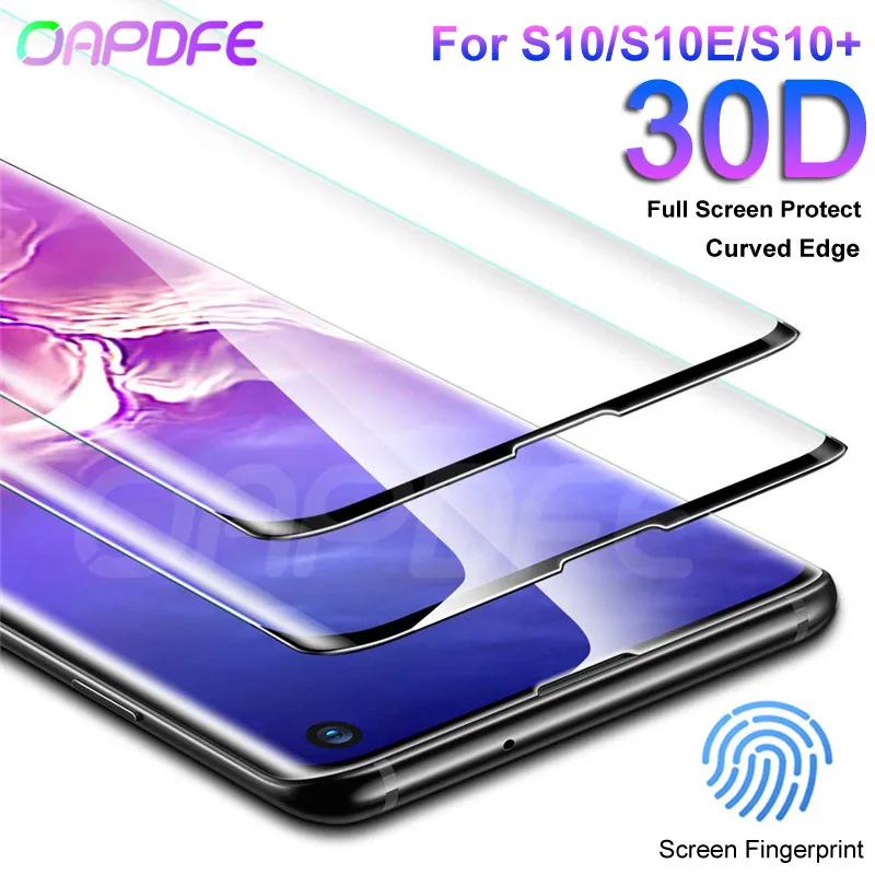 30D полный изогнутый экран закаленное стекло для samsung Galaxy S10 S9 S8 Plus S10e S7 Edge Note 8 9 защитное стекло защитная пленка