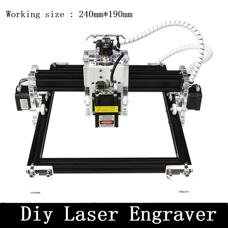500mW Desktop Laser Engraving Machine Logo Marking Engraver Printer Cutter Mini