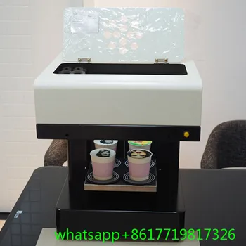 

Top sell list 4 cups 4 colors coffee printer Art Lattee Coffee Cake Pizza Bread printer