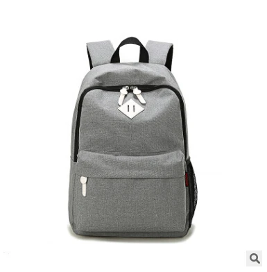 DIDA BEAR, модные брезентовые рюкзаки, большие школьные сумки для девочек и мальчиков, подростковые сумки для ноутбука, дорожный рюкзак, mochila, серый, для женщин и мужчин - Цвет: Light Gray
