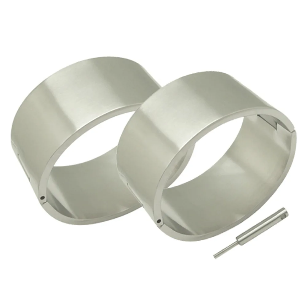 

60mm x 50mmbrushed 304 stainless steel bangle bracelets