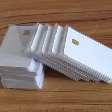 400 шт. SLE4442 с чипом смарт-карты ПВХ ISO7816 пустая белая совместимая карта