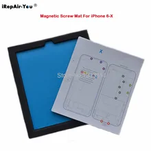 IRepair-You, 9 шт./лот, магнитный винт, коврик для ремонта, для iPhone X, 8, 7, 6s, 6 plus, инструмент для ремонта, винт, коврик