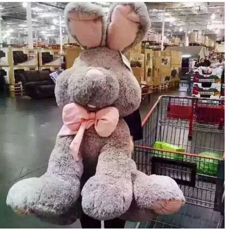 Conejo de regalo de Navidad muñeca kawaii suave almohada anime peluche para niños juguetes niño novia regalos Decoración