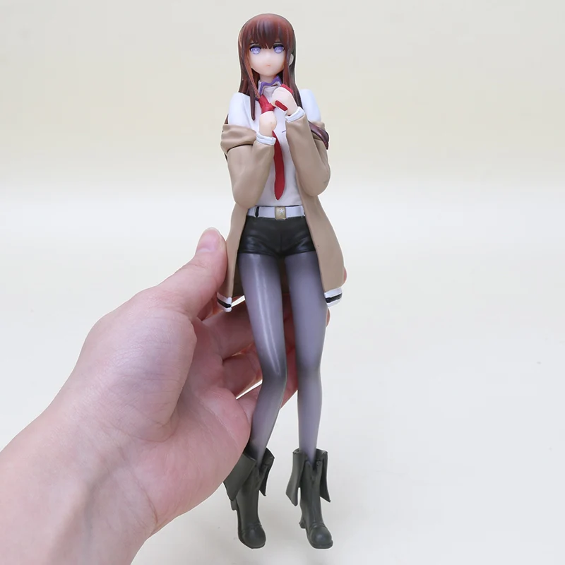22 см игровая фигурка Steins Gate игрушки Makise Kurisu 1/7 весы аниме из ПВХ Коллекционная