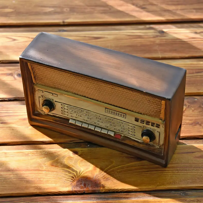 Античная имитация радиомодели из смолы ностальгия FM украшения Крафт Бар