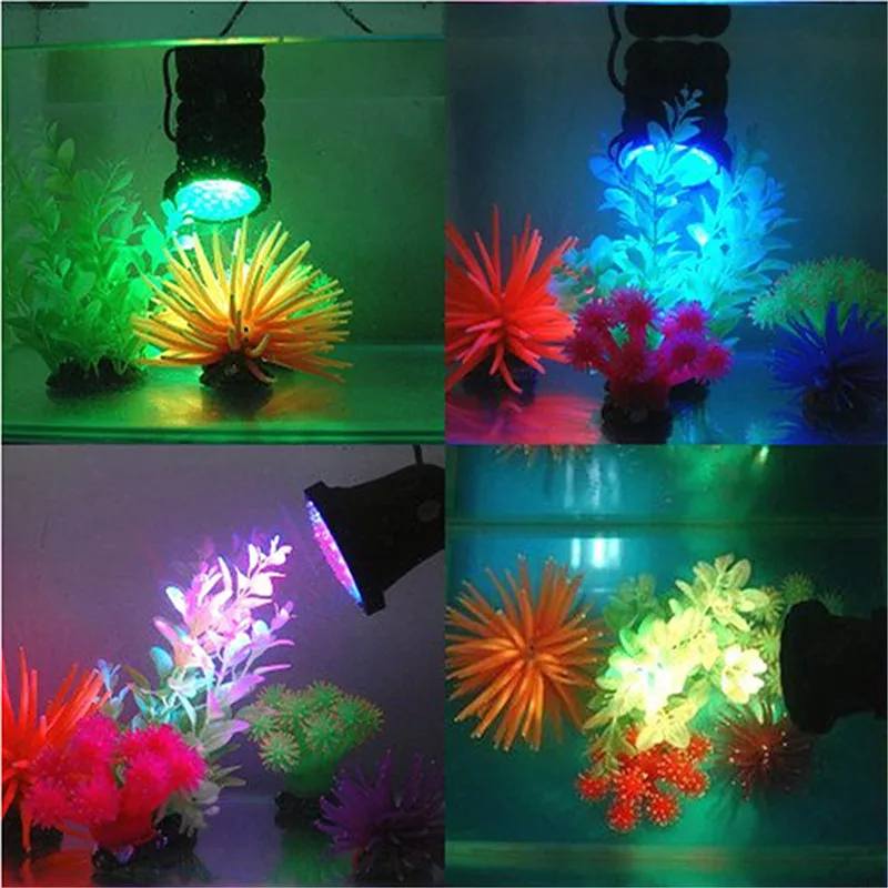 Регулируемая погружные прожектор Подводный 36LED пятно света садовый пруд Fish Tank Водонепроницаемый аквариум бассейн лампы-изменение цвета