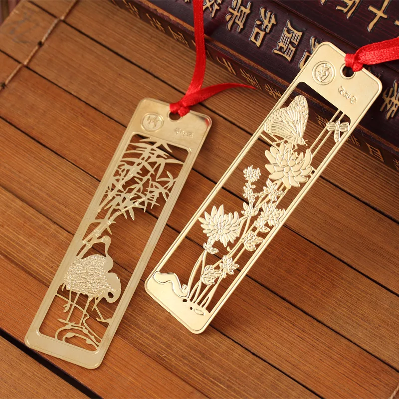 Cute Hawaiian Chinese Style Retro Fine Metal Bookmarks 1 Pc Student And School Stationery metal bookmark,bookmarks stationery supplies