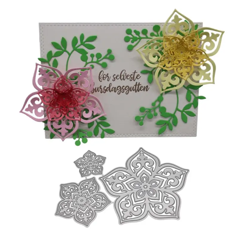 Flowers Metal Cutting Dies Stencil DIY Scrapbooking Paper Card Embossing Craft