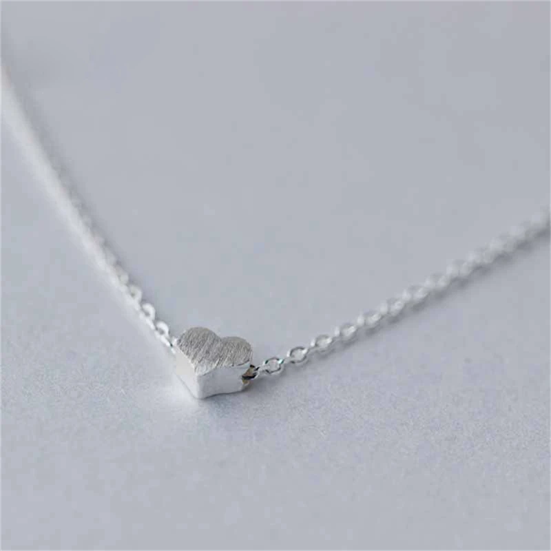 ROXI 925 Серебряное колье Подвеска «любящее сердце» ожерелье простые серебряные ожерелья для женщин ювелирные изделия колье femme Bijoux