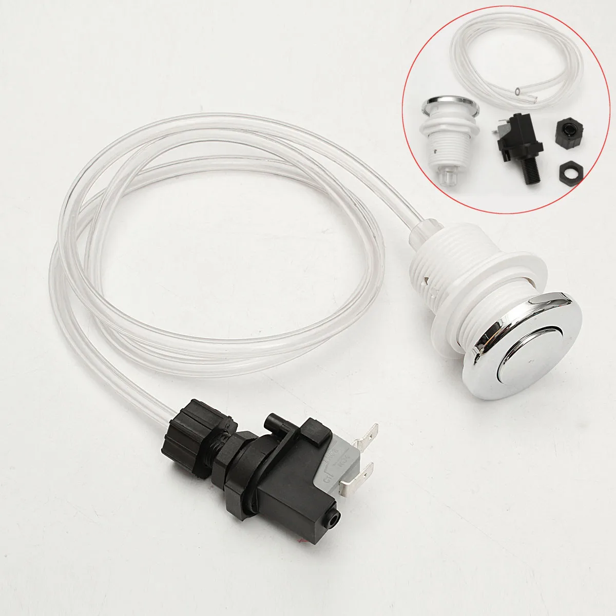 

1 Set 16A On Off Push Air Button Switch Whirlpool Jet Tool Set Bath Spa Tubing Kits For Home Tools