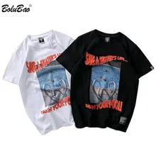 BOLUBAO, новая мода, мужские футболки, хип-хоп, с буквенным принтом, Мужская футболка с коротким рукавом,, летняя Мужская Уличная футболка