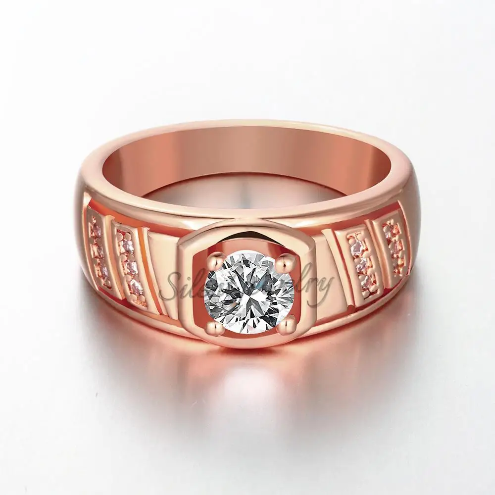R127-B-8 High Quality Nickle Free Antiallergic New Fashion Jewelry 18K Plated zircon Ring | Украшения и аксессуары