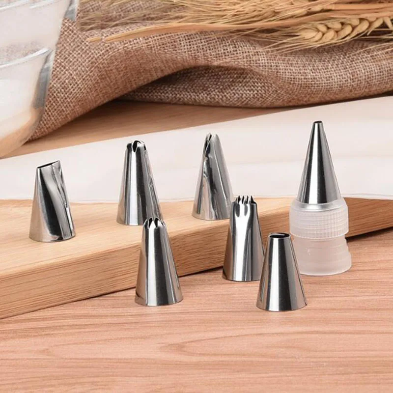 

Icing Nozzle for cream SeT Of 9 Leaf Shape Cake Pastry Tips For Confectionery With Pastry Bag Cake Decorating Tip Sets