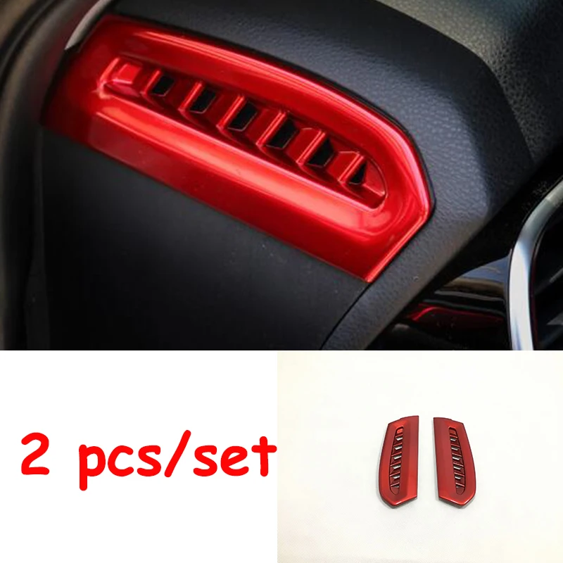 

For Toyota Camry 2018 2019 ABS Plastic accessories Car front Small air outlet Decoration Cover Trim sticker Car styling 2pcs