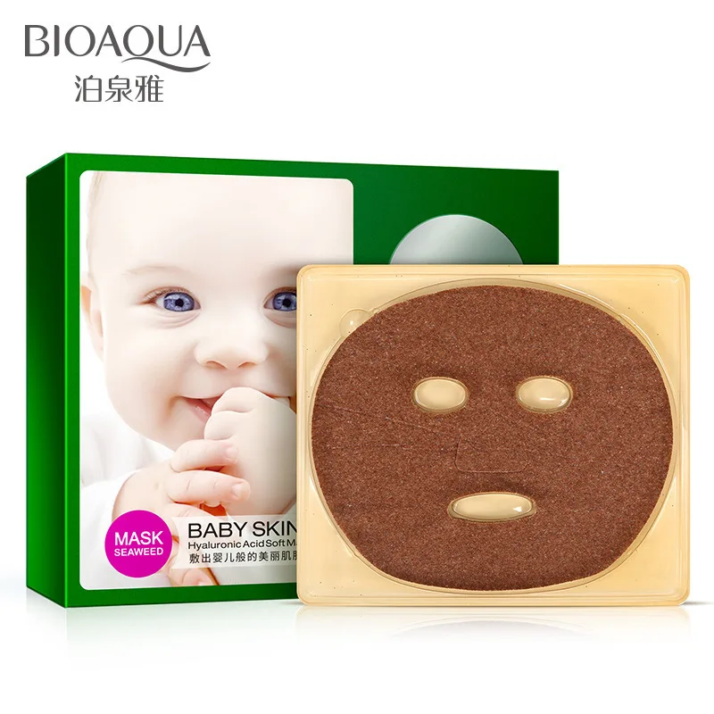 

BIOAQUA Baby Skin Natural Seaweed Facial Mask Moisturizing Whitening Ageless Shrink Pores Anti Aging anti wrinkles Pro Skin Care