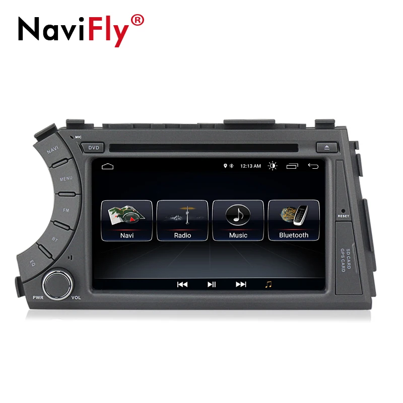 NaviFly " 2din Android 8,1 Автомобильный мультимедийный dvd-плеер для Ssangyong Kyron Actyon автомобильный Радио плеер с wifi BT gps SWC