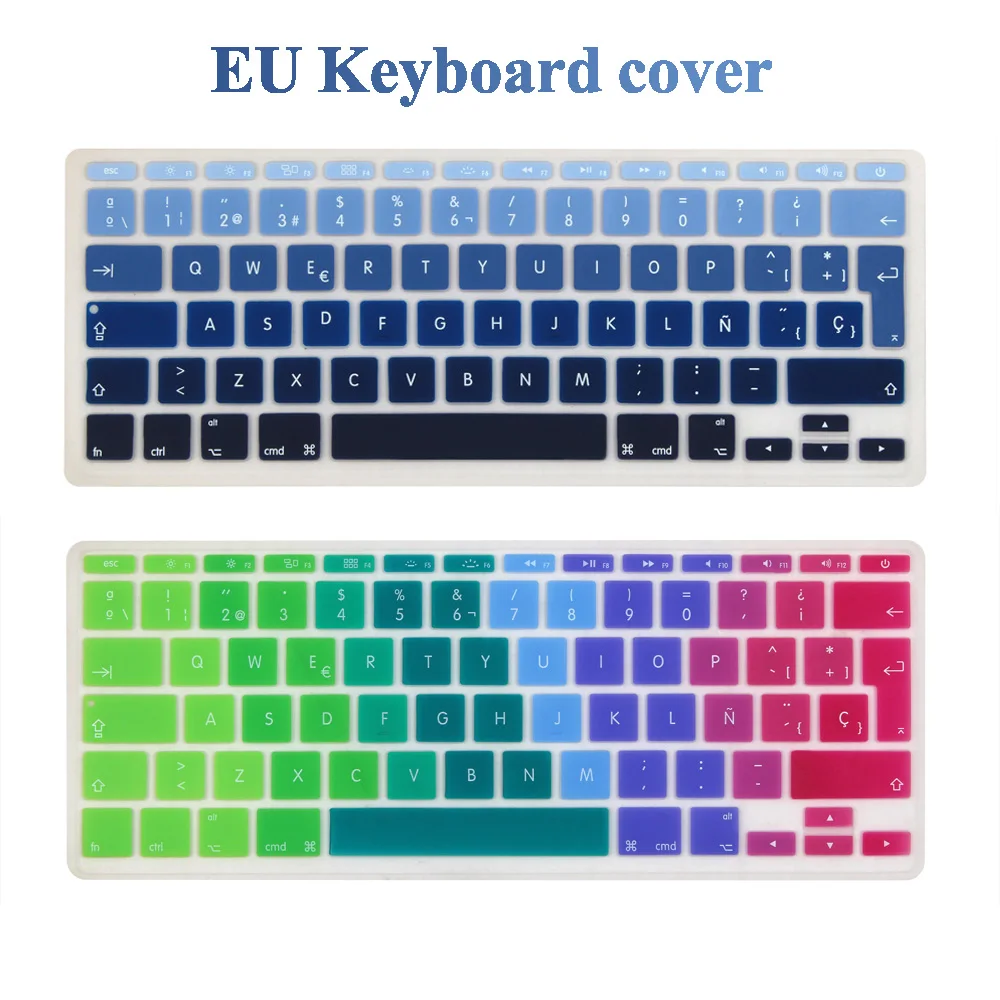 

Spanish EURO Enter keyboard Cover for Macbook Air 11" 11.6 inch Model A1465 A1370