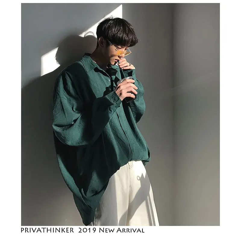 Privathinker мужские летние уличные повседневные рубашки Harajuku 2019 однобортные