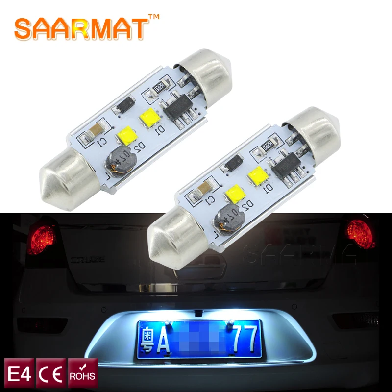 Светодиодная лампа CanBus для автомобиля 36 мм с чипами Cree 12 В 6000 К|36mm led bulb|led c10w12v festoon |