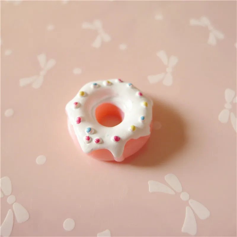 30 шт. DIY прекрасные 3D полимерные миниатюрюры из смолы клубника пончик ремесло