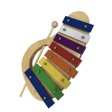 8Key Glockenspiel ксилофон для детей начинающих алюминиевые пластины ударные инструменты