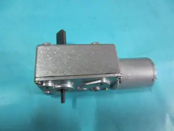 

DC 12V 5rpm motor double shaft output worm gear motor, Micro motor with worm gearbox